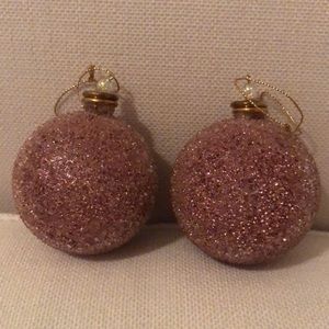 PINK SPARKLE CHRISTMAS BALL ORNAMENTS